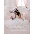 Los últimos niños de princesa boda bridesmide vestidos Frocks Cumpleaños Lace A Línea de flores largas Girl Dresses patrón de los niños Partido LF24